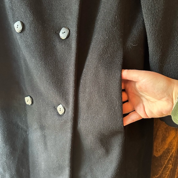 Vintage Alorna Wool Trench Coat - Picture 4 of 10